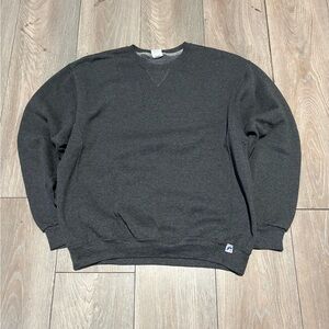 Vintage Mens Y2K Russel Athletics Gray Crewneck Pullover Sweatshirt Size Large